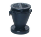 Town 3 3/4 x 4 3/4"Hibachi Stove Set, Cast Aluminum Body, Cast Iron Grill, Black (51355)-cityfoodequipment.com