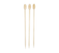 Town 5" Wood Tiki Ball Pick, White (51608T)-cityfoodequipment.com