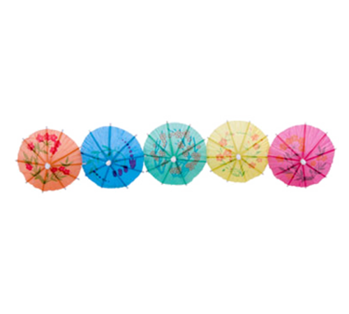 Town 4" Wood Parasol Pick, Assorted Colors (51801)-cityfoodequipment.com