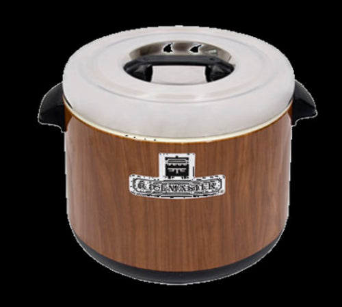 Town 18 qt Sushi Rice Container, Wood Grain Exterior (56913W)-cityfoodequipment.com