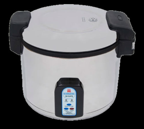 Town 30 Cup Electric Rice Cooker, One Touch, Stainless Exterior, 230v (57131)-cityfoodequipment.com