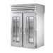 True STA2RRT-2G-2S-HC 68" Two Section Roll Thru Refrigerator, (4) Left/right Hinge Glass Doors, 115v-cityfoodequipment.com