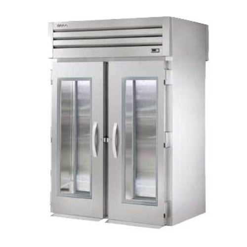 True STG2RRT-2G-2S-HC 68" Two Section Roll Thru Refrigerator, (4) Left/right Hinge Glass Doors, 115v-cityfoodequipment.com