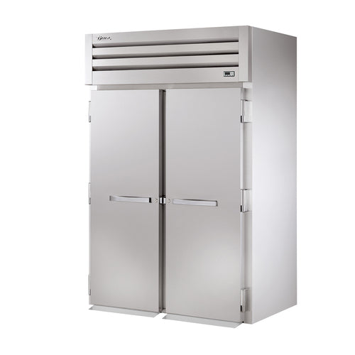 True STR2RRI89-2S-HC 68" Two Section Roll In Refrigerator, (2) Left/Right Hinge Solid Doors, 115v-cityfoodequipment.com