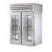 True STR2RRT-2G-2S-HC 68" Two Section Roll Thru Refrigerator, (4) Left/right Hinge Glass Doors, 115v-cityfoodequipment.com