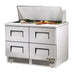 True TFP-48-18M-D-4-HC 48" Sandwich/salad Prep Table W/ Refrigerated Base, 115v-cityfoodequipment.com