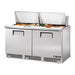 True TFP-64-24M-HC 64" Sandwich/salad Prep Table W/ Refrigerated Base, 115v-cityfoodequipment.com