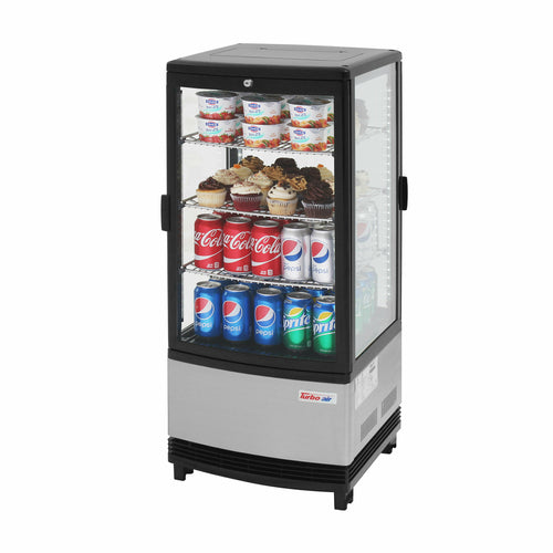 Turbo Air CRT-77-2R-N 17" Countertop Refrigerator w/ Pass Thru Access - Swing Door, Stainless, 115v-cityfoodequipment.com