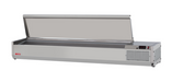 Turbo Air CTST-1800-N 72" E-Line Countertop Refrigerated Prep Rail - Hinged Lid-cityfoodequipment.com