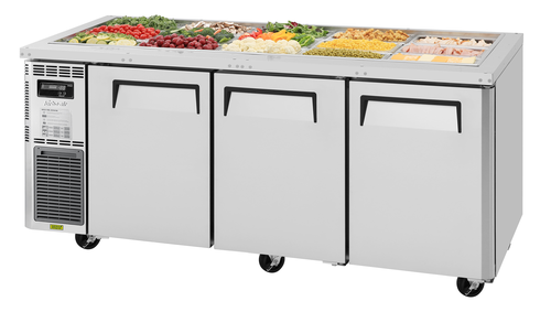 Turbo Air JBT-72-N 66 1/8" J Series Cold Food Bar - (15) Pan Capacity, Floor Model, Stainless Steel-cityfoodequipment.com