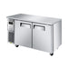 Turbo Air JUF-60S-N 59" W Undercounter Freezer w/ (2) Section & (2) Door, 115v-cityfoodequipment.com