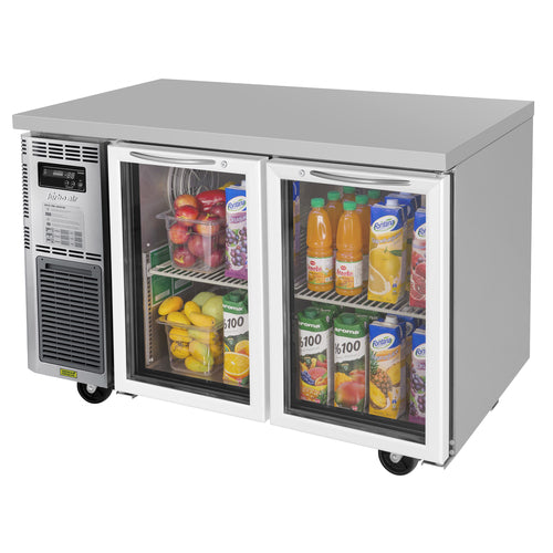Turbo Air JUR-48-G-N 47 1/4" W Undercounter Refrigerator w/ (2) Sections & (2) Doors, 115v-cityfoodequipment.com