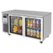 Turbo Air JUR-60-G-N 59" W Undercounter Refrigerator w/ (2) Sections & (2) Doors, 115v-cityfoodequipment.com
