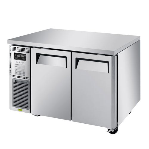Turbo Air JURF-48-N 47 1/4" W Undercounter Refrigerator/Freezer w/ (2) Section & (2) Door, 115v-cityfoodequipment.com