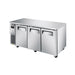 Turbo Air JURF-72-N 70 7/8" W Undercounter Refrigerator/Freezer Combo w/ (3) Sections & (3) Doors, 115v-cityfoodequipment.com