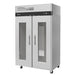 Turbo Air M3R47-2-G-N 51 3/4" Two Section Reach In Refrigerator, (2) Left/Right Hinge Glass Doors, 115v-cityfoodequipment.com