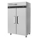 Turbo Air M3R47-2-N 51 3/4" Two Section Reach In Refrigerator, (2) Left/Right Hinge Solid Doors, 115v-cityfoodequipment.com
