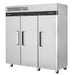Turbo Air M3R72-3-N 77 3/4" Three Section Reach In Refrigerator, (3) Left/Right Hinge Solid Doors, 115v-cityfoodequipment.com