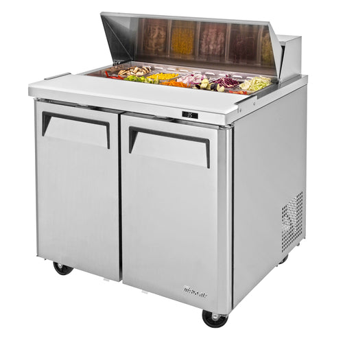 Turbo Air MST-36-N6 36" M3 Series Sandwich/Salad Prep Table w/ Refrigerated Base, 115v-cityfoodequipment.com