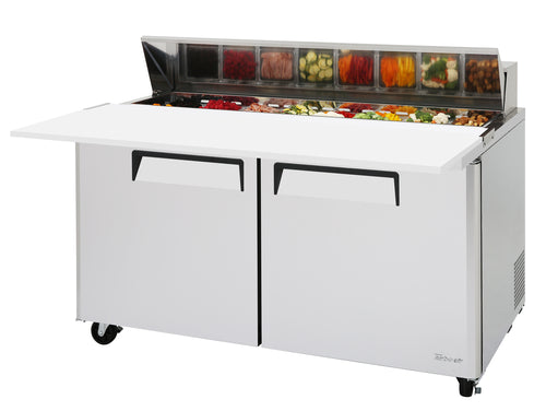 Turbo Air MST-60-16-N 60 1/4" M3 Series Sandwich/Salad Prep Table w/ Refrigerated Base, 115v-cityfoodequipment.com