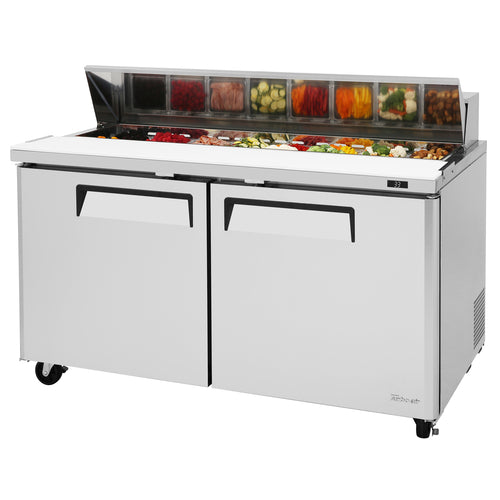 Turbo Air MST-60-N 60" M3 Series Sandwich/Salad Pep Table w/ Refrigerated Base, 115v-cityfoodequipment.com