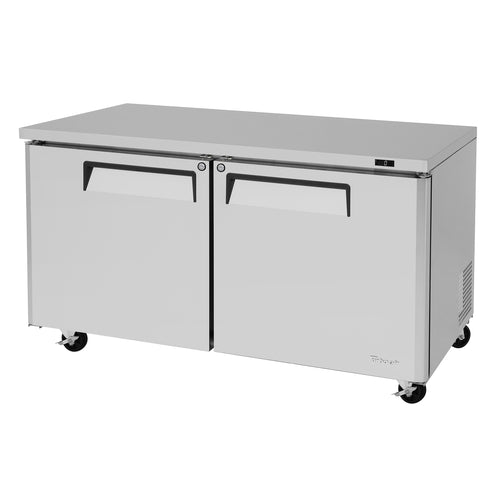 Turbo Air MUF-60-N 60 1/4" W Undercounter Freezer w/ (2) Sections & (2) Doors, 115v-cityfoodequipment.com