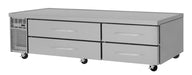 Turbo Air PRCBE-96F-N 96" PRO Series Chef Base Freezer w/ (4) Drawers - 115v-cityfoodequipment.com