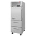 Turbo Air PRO-26R-D2-N 28 3/4" One Section Reach In Refrigerator - (1) Right Hinge Solid Door & (2) Drawers, 115v-cityfoodequipment.com