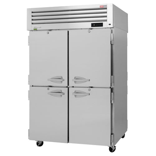 Turbo Air PRO-50-4R-PT-N 51 3/4" Two Section Pass Thru Refrigerator, (4) Left/Right Hinge Solid Doors, 115v-cityfoodequipment.com