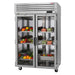 Turbo Air PRO-50R-G-N 51 3/4" Two Section Reach In Refrigerator, (2) Right Hinge Glass Doors, 115v-cityfoodequipment.com