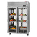Turbo Air PRO-50R-G-PT-N 51 3/4" Two Section Pass Thru Refrigerator, (4) Right Hinge Glass Doors, 115v-cityfoodequipment.com