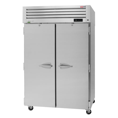 Turbo Air PRO-50R-N 51 3/4" Two Section Reach In Refrigerator, (2) Left/Right Hinge Solid Doors, 115v-cityfoodequipment.com