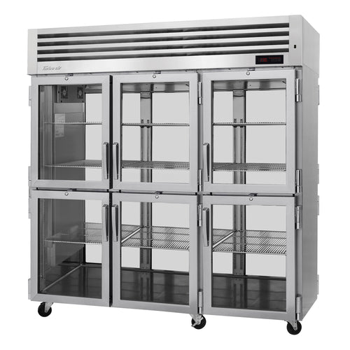 Turbo Air PRO-77-6H-G-PT Full Height Pass Thru Mobile Heated Cabinet w/ (9) Shelves, 208v/1ph-cityfoodequipment.com