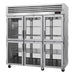 Turbo Air PRO-77-6H-G-PT Full Height Pass Thru Mobile Heated Cabinet w/ (9) Shelves, 208v/1ph-cityfoodequipment.com
