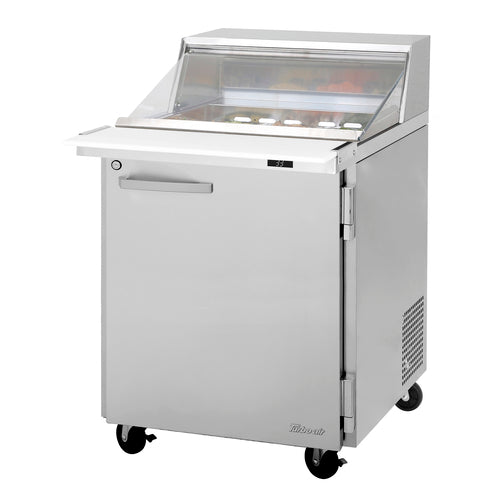 Turbo Air PST-28-12-N-CL 27 1/2" PRO Series Mega Top Sandwich/Salad Prep Table w/ Refrigerated Base, 115v-cityfoodequipment.com