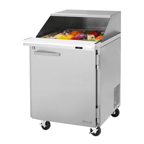 Turbo Air PST-28-12-N-SL 27 1/2" PRO Series Mega Top Sandwich/Salad Prep Table w/ Refrigerated Base, 115v-cityfoodequipment.com