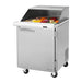 Turbo Air PST-28-12-N-SL 27 1/2" PRO Series Mega Top Sandwich/Salad Prep Table w/ Refrigerated Base, 115v-cityfoodequipment.com