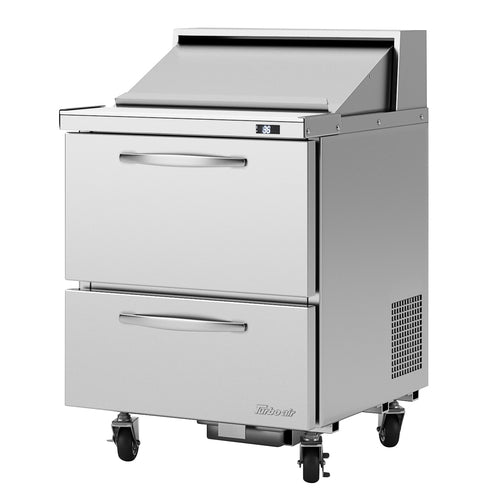 Turbo Air PST-28-D2-N 27 1/2" PRO Series Sandwich/Salad Prep Table w/ Refrigerated Base, 115v-cityfoodequipment.com