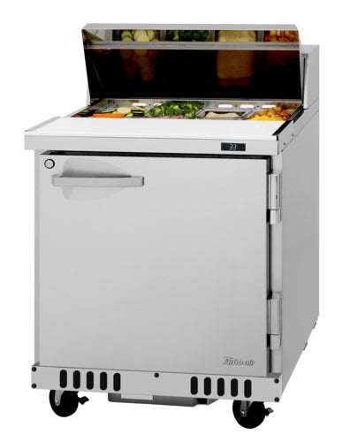 Turbo Air PST-28-FB-N-L 27 1/2" PRO Series Sandwich/Salad Prep Table w/ Refrigerated Base, 115v-cityfoodequipment.com