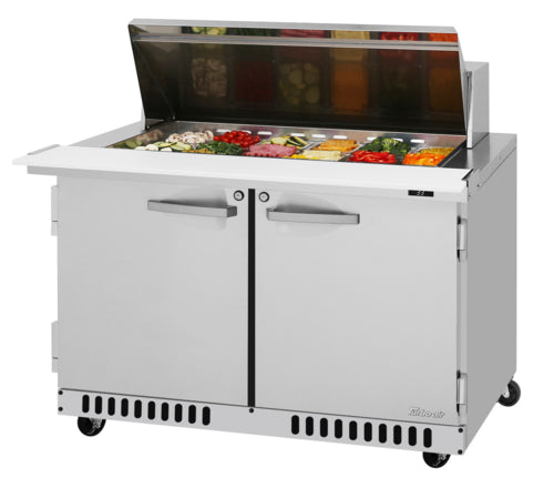 Turbo Air PST-48-18-FB-N 48 1/4" PRO Series Mega Top Sandwich/Salad Prep Table w/ Refrigerated Base, 115v-cityfoodequipment.com