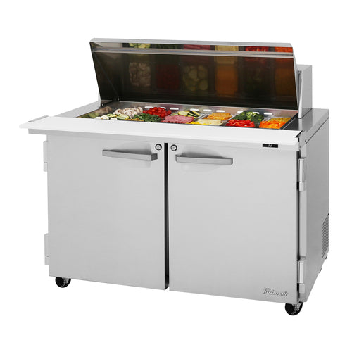 Turbo Air PST-48-18-N 48 1/4" PRO Series Mega Top Sandwich/Salad Prep Table w/ Refrigerated Base, 115v-cityfoodequipment.com