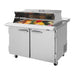 Turbo Air PST-48-18-N-DS 48 1/4" PRO Series Mega Top Dual Sided Sandwich/Salad Prep Table w/ Refrigerated Base, 115v-cityfoodequipment.com