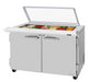 Turbo Air PST-48-18-N-GL 48 1/4" PRO Series Mega Top Sandwich/Salad Prep Table w/ Refrigerated Base, 115v-cityfoodequipment.com