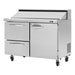 Turbo Air PST-48-D2R(L)-N 48 1/4" PRO Series Sandwich/Salad Prep Table w/ Refrigerated Base, 115v-cityfoodequipment.com