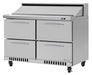 Turbo Air PST-48-D4-FB-N 48 1/4" PRO Series Sandwich/Salad Prep Table w/ Refrigerated Base, 115v-cityfoodequipment.com