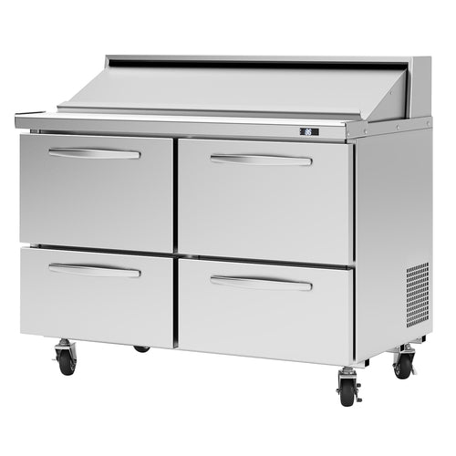 Turbo Air PST-48-D4-N 48 1/4" PRO Series Sandwich/Salad Prep Table w/ Refrigerated Base, 115v-cityfoodequipment.com