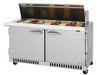 Turbo Air PST-60-24-FB-N 60 1/4" PRO Series Mega Top Sandwich/Salad Prep Table w/ Refrigerated Base, 115v-cityfoodequipment.com