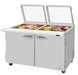Turbo Air PST-60-24-N-GL 60 1/4" PRO Series Mega Top Sandwich/Salad Prep Table w/ Refrigerated Base, 115v-cityfoodequipment.com