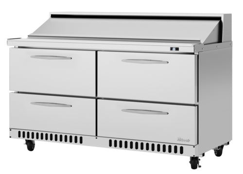Turbo Air PST-60-D4-FB-N 60 1/4" PRO Series Sandwich/Salad Prep Table w/ Refrigerated Base, 115v-cityfoodequipment.com