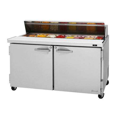 Turbo Air PST-60-N 60 1/4" PRO Series Sandwich/Salad Prep Table w/ Refrigerated Base, 115v-cityfoodequipment.com